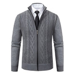 Vincent | Cardigan en laine mérinos à coupe ajustée et fermeture éclair