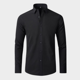 Malo | Chemise ajustée à manches longues en tissu stretch