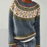 Carola | Pull avec des motifs scandinaves colorés