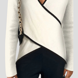 Séverine | Pull Femme Col V en Tricot Lourd