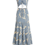 Althéa | Robe Maxi Femme à Imprimé Tropical Élégant
