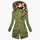 Monique | Parka féminine à capuche et coupe ajustée