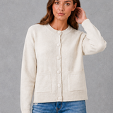Florence | Gilet Femme en Tricot Épais à Col Rond et Coupe Décontractée