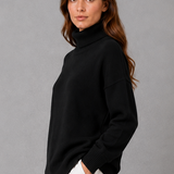 Brigitte | Pull en maille à col roulé pour femme