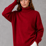 Brigitte | Pull en maille à col roulé pour femme