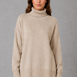 Brigitte | Pull en maille à col roulé pour femme