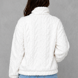 Abigail | Veste en polaire pour femme à col montant et poches avant