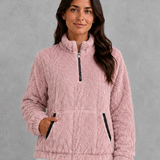 Abigail | Veste en polaire pour femme à col montant et poches avant