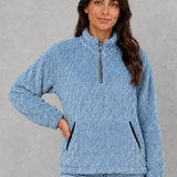 Abigail | Veste en polaire pour femme à col montant et poches avant