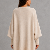 Corinne | Pull côtelé à col montant et manches longues
