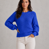Harriet | Pull en tricot pour femme à col rond et coupe décontractée