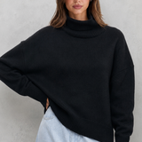 Joséphine | Pull en tricot à col roulé pour femme, doux et confortable