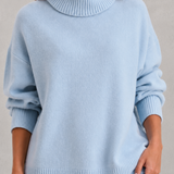 Joséphine | Pull en tricot à col roulé pour femme, doux et confortable