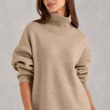 Joséphine | Pull en tricot à col roulé pour femme, doux et confortable