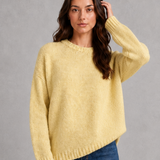 Beatrice | Pull oversize femme en maille à col rond et épaules tombantes