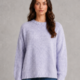 Beatrice | Pull oversize femme en maille à col rond et épaules tombantes
