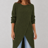 Apolline | Pull en maille à col drapé et coupe décontractée
