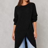 Apolline | Pull en maille à col drapé et coupe décontractée