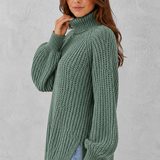 Isaline | Pull femme en maille texturée à col roulé