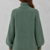 Isaline | Pull femme en maille texturée à col roulé