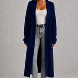 Faustine | Cardigan Femme en Tricot à Col V et Fermeture Boutonnée