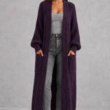 Faustine | Cardigan Femme en Tricot à Col V et Fermeture Boutonnée