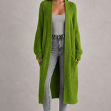 Faustine | Cardigan Femme en Tricot à Col V et Fermeture Boutonnée
