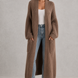 Faustine | Cardigan Femme en Tricot à Col V et Fermeture Boutonnée