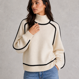 Penelope | Pull femme en laine mérinos à col roulé