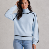 Penelope | Pull femme en laine mérinos à col roulé