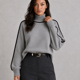 Penelope | Pull femme en laine mérinos à col roulé