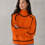 Penelope | Pull femme en laine mérinos à col roulé