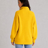 Diane | Pull en tricot à col à revers et fermeture à trois boutons