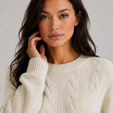 Capucine | Pull Femme en Maille Douce à Coupe Décontractée et Col Rond