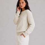 Capucine | Pull Femme en Maille Douce à Coupe Décontractée et Col Rond