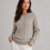 Capucine | Pull Femme en Maille Douce à Coupe Décontractée et Col Rond