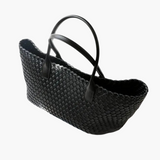 Maëlle | Sac en Cuir Véritable à Poignées Tressées
