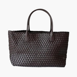Maëlle | Sac en Cuir Véritable à Poignées Tressées
