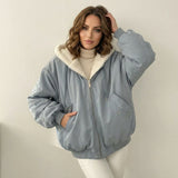 Madeleine | Veste bomber teddy double face
