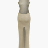 Virellia | Robe Maxi Dos Nu Scintillante