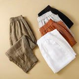 Laura | Pantalon Coton-Lin & Coupe Chic Confort