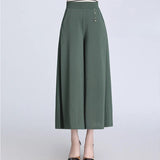 Sara | Pantalon Élégant à Jambes Larges