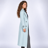 Suzanne | Trench long élégant à double boutonnage