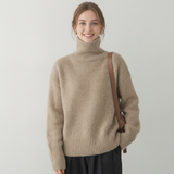 Françoise | Pull oversize à col roulé chaud et élégant