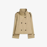 Delphine | Veste courte à double boutonnage et col haut