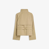 Delphine | Veste courte à double boutonnage et col haut