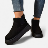 Lyanna | Bottines à Plateforme en Peluche pour Femme – Style Doux & Chic