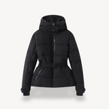 Maëlys | Veste matelassée femme à capuche et ceinture