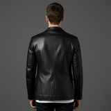 Céleste | Blazer en cuir à coupe slim