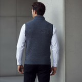 Thierry | Gilet sans manches en tricot à col montant